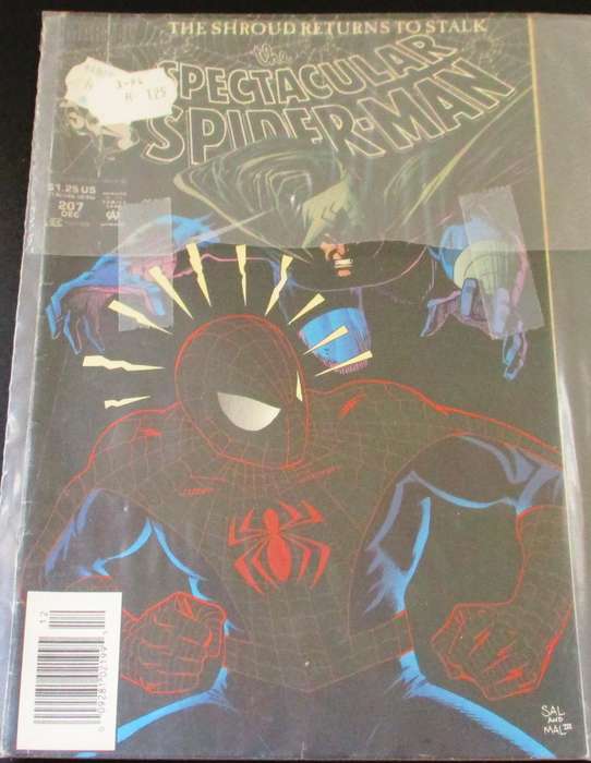 MARVEL THE SPECTACULAR SPIDER-MAN The Shroud Returns to Stalk #207 Dec 1993 [Box 1]