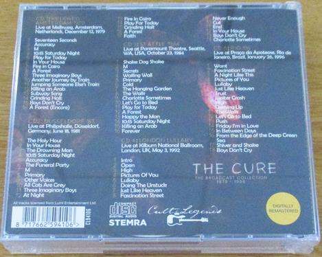 THE CURE The Broadcast Collection 1979  1996 5xCD