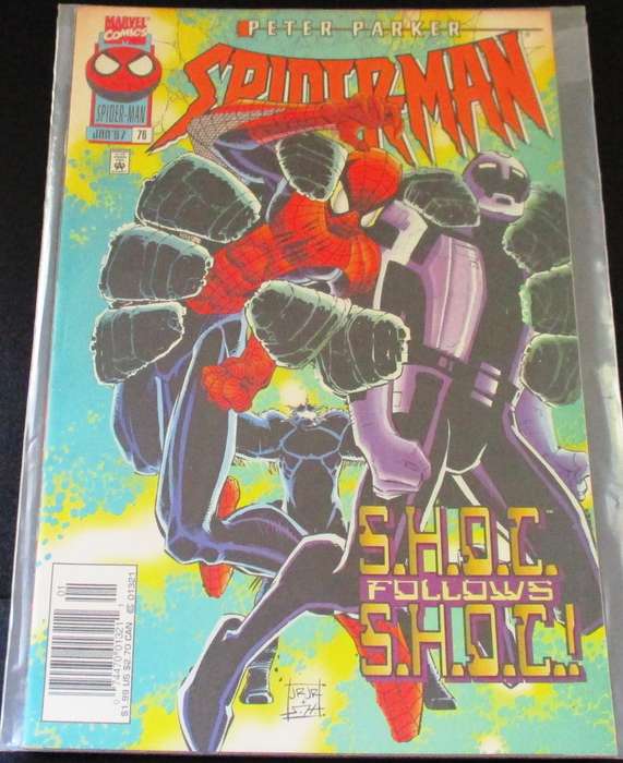 MARVEL Comics PETER PARKER SPIDER-MAN S.H.O.C. Follows S.H.O.C. #76 Jan 1997 [Box 1]