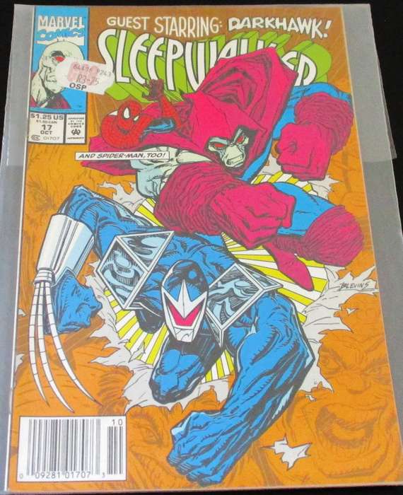 MARVEL Comics SLEEPWALKER starring DARKHAWK and SPIDER-MAN #17 1992 [Box 2]