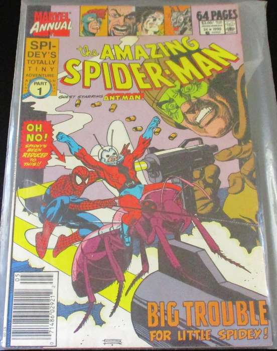 MARVEL ANNUAL THE AMAZING SPIDER-MAN & ANT-MAN 64 PAGES #24 1990 [Box 2]