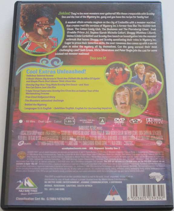 SCOOBY-DOO 2 Monsters Unleashed DVD [BBOX 8]