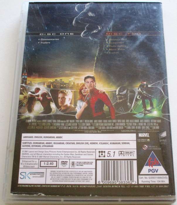 SPIDER-MAN 3 2xDVD [BBOX 11]