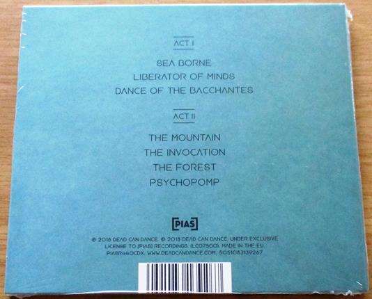 DEAD CAN DANCE Dionysus Digipak CD