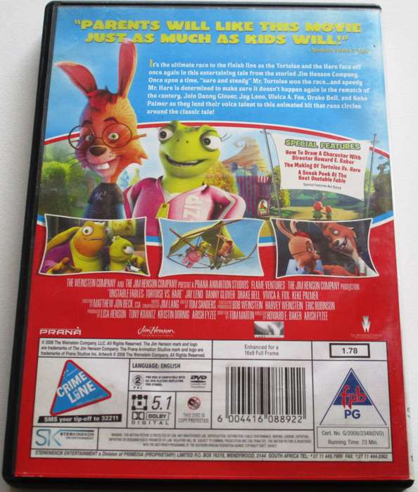 TORTOISE vs HARE DVD [BBOX 14]