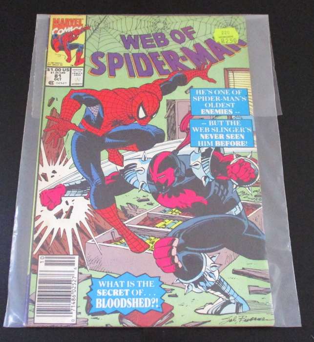 MARVEL Comics WEB OF SPIDER-MAN Bloodshed #81 Oct 1991 [Box 3]