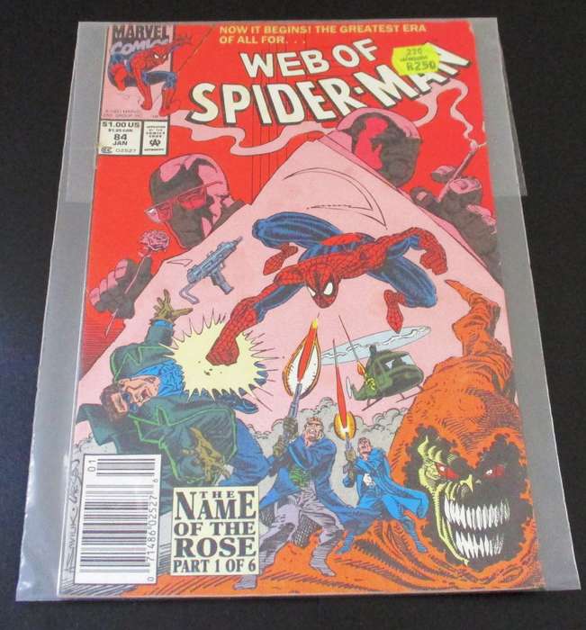 MARVEL Comics WEB OF SPIDER-MAN The Name of the Rose Part 1 of 6 #84 Jan 1991 [Box 3]