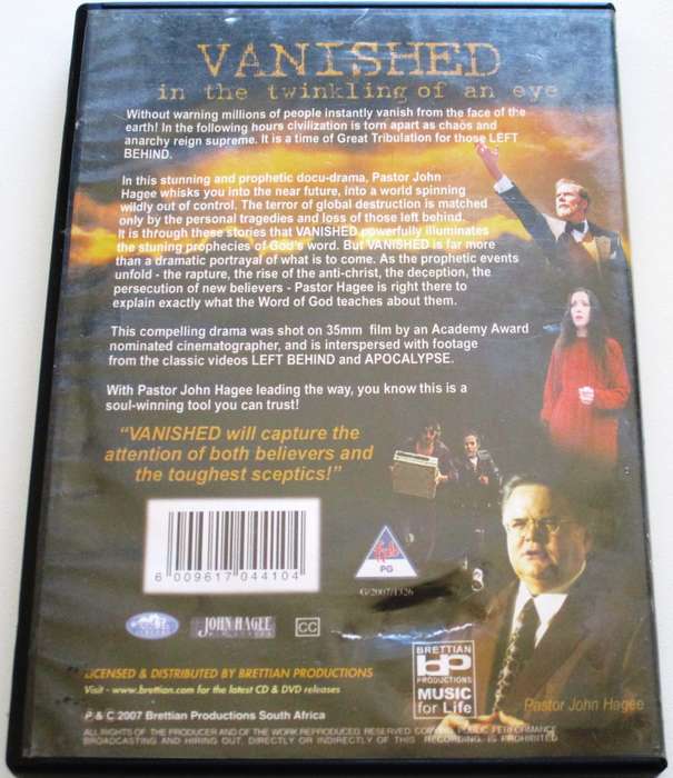 VANISHED DVD [BBOX 13]