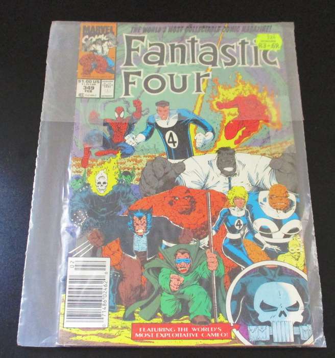 MARVEL Comics THE FANTASTIC FOUR + SPIDER-MAN + THE PUNISHER #349 Feb 1990 [Box 3]