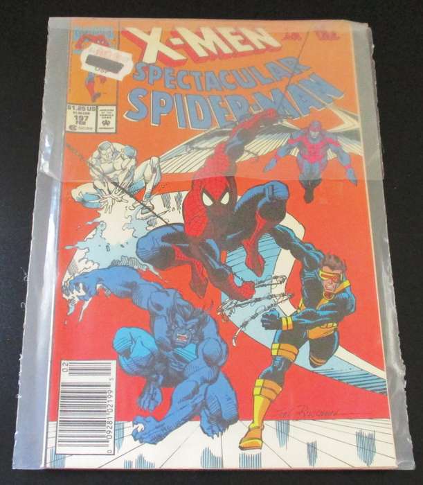 MARVEL Comics X-MEN + THE SPECTACULAR SPIDER-MAN #197 Feb 1992 [Box 3]