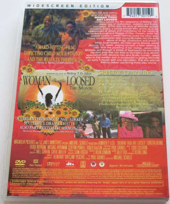 WOMAN THOU ART LOOSED The Movie DVD [BBOX 14] Region 1