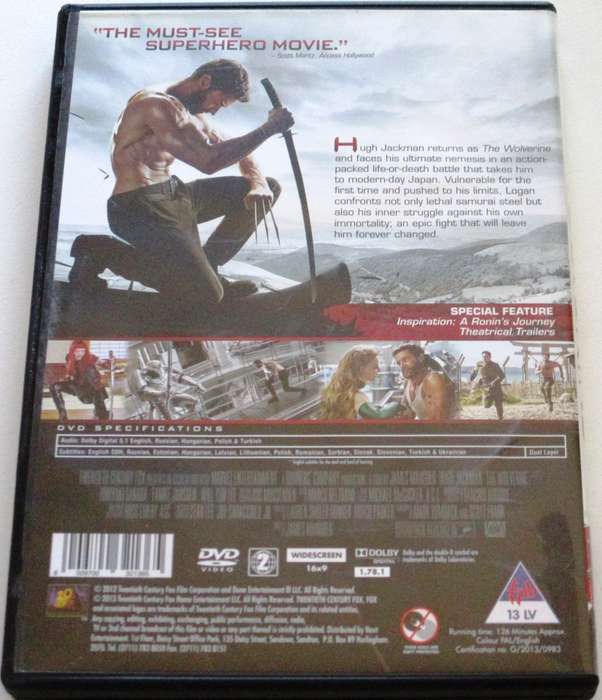 THE WOLVERINE DVD [BBOX 14] Region 1