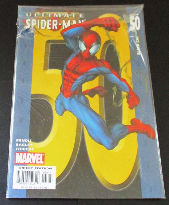 MARVEL ULTIMATE SPIDER-MAN Issue 50 Black Cat #50 Feb 2004 [Box 3]