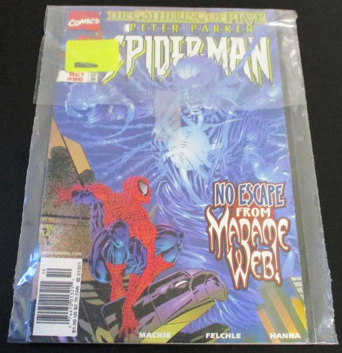 MARVEL Comics PETER PARKER SPIDER-MAN The Gathering of Five Part 3 Madame Web #96 Oct 1998 [Box 4]