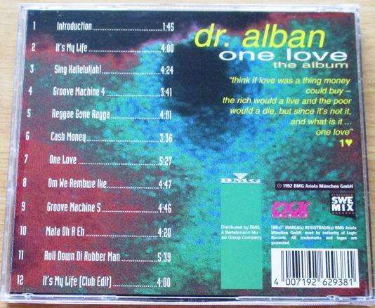 DR. ALBAN One Love The Album CD [Gx18]