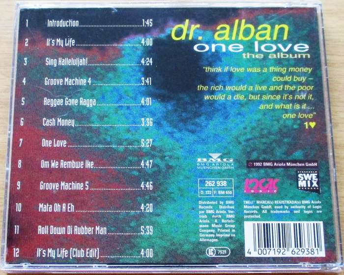 DR. ALBAN One Love The Album CD [G Box 30]