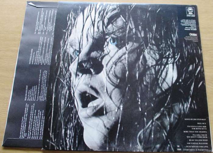 MEAT LOAF Dead Ringer LP VINYL RECORD