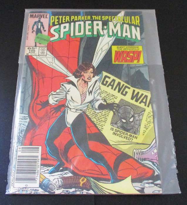 MARVEL PETER PARKER THE SPECTACULAR SPIDER-MAN Wasp! #105 Aug 1985 [Box 5]