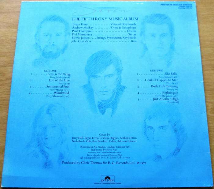 ROXY MUSIC Stranded LP VINYL RECORD