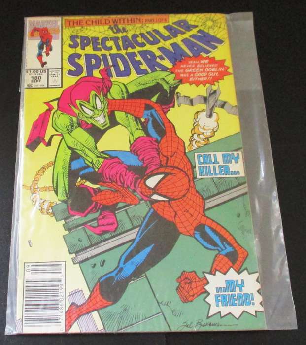 MARVEL Comics THE SPECTACULAR SPIDER-MAN The Child Within part 3 of 6 #180 Sep 1991 [Box 5]