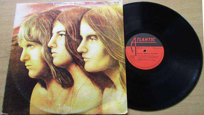 EMERSON LAKE AND PALMER Trilogy / Tarkus 2xLP VINYL RECORD