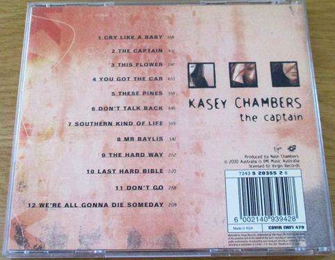 KASEY CHAMBERS The Captain CD [Shelf Z x 7]
