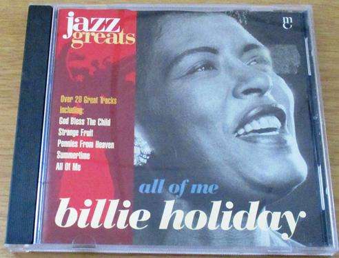 BILLIE HOLIDAY All of Me Jazz Greats CD [Shelf Z x 1]