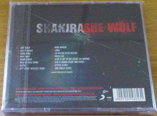 SHAKIRA She Wolf CD