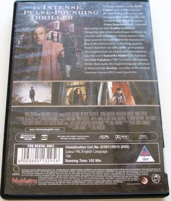 THE NEW DAUGHTER Kevin Costner DVD [BBOX 6]