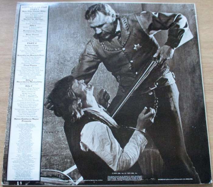 BOB DYLAN Pat Garrett & Billy the Kid LP VINYL RECORD