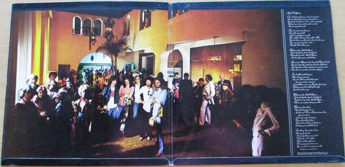 THE EAGLES Hotel California LP VINYL RECORD