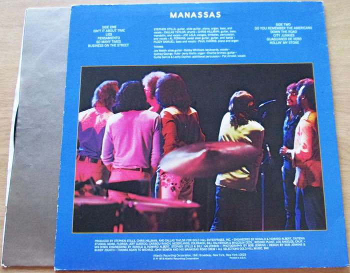 STEPHEN STILLS Manassas Down the Road LP VINYL RECORD