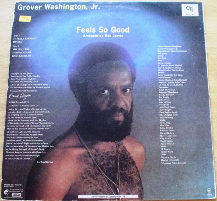 GROVER WASHINGTON JR. Feels So Good arranged by BOB JAMES LP Vinyl Record