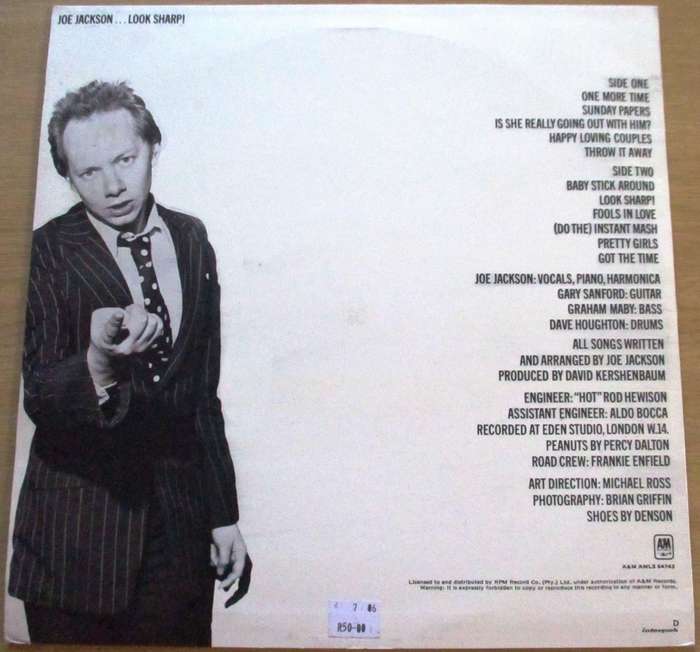 JOE JACKSON Look Sharp! LP Vinyl Record