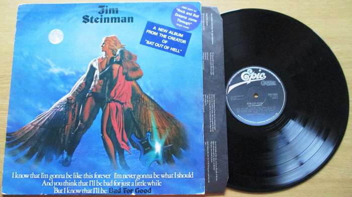 JIM STEINMAN Bad for Good LP Vinyl Record