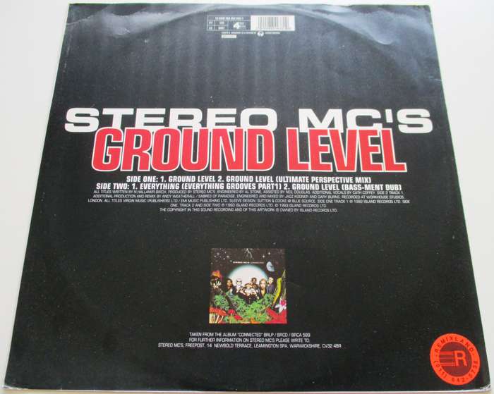 STEREO MC's Ground Level 12" Maxi Single VINYL Record