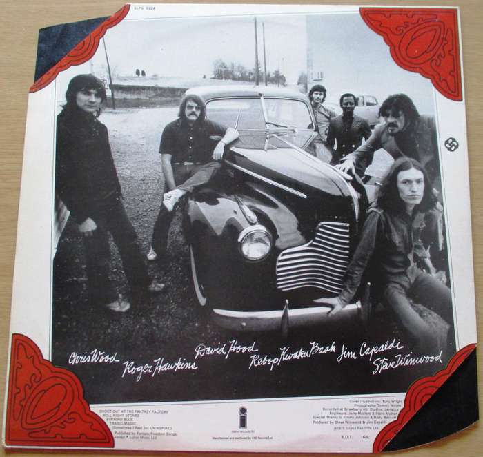 TRAFFIC Shoot Out at the Fantasy Fatory LP VINYL RECORD