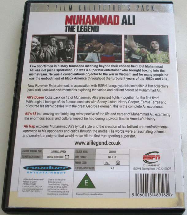 MUHAMMAD ALI Legend BOXING 3xDVD [BBOX 7]