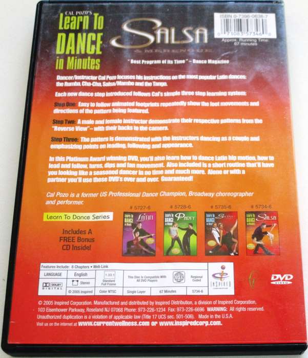 SALSA Learn to Dance in Minutes 2xDVD [BBOX 7]