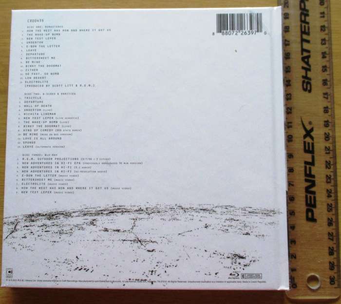 R.E.M. New Adventures In Hi-Fi 25th Anniversary 2xCD + BLU RAY