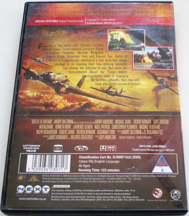 BATTLE OF BRITAIN DVD [BOX SET SHELF] Region 2
