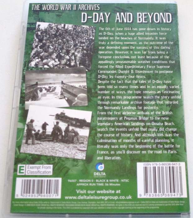 THE WORLD WAR II ARCHIVES D-Day and Beyond  1944-1945 DVD [BOX SET SHELF]