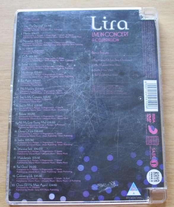 LIRA Live in Concert A Celebration DVD  [OFFICE DVD SHELF]