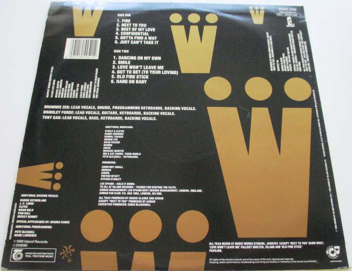 ASWAD Too Wicked LP VINYL Record