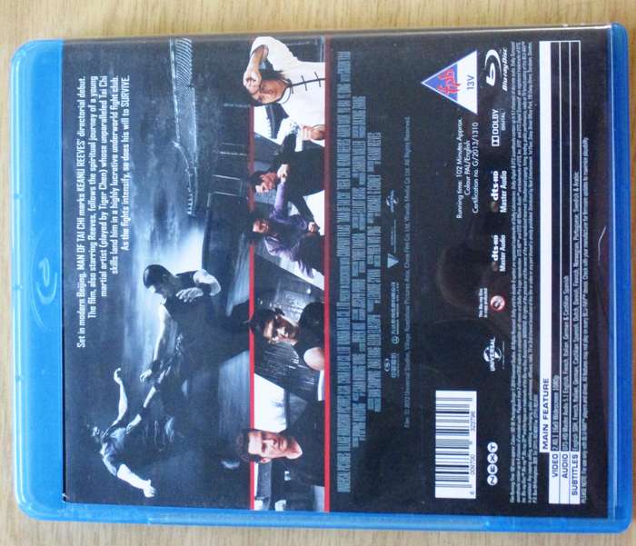 MAN OF TAI CHI Keanu Reeves  BLU RAY [BLU RAY SHELF]