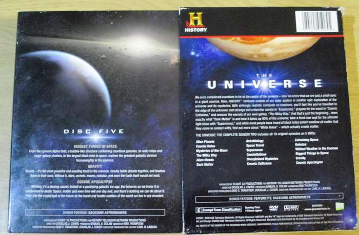 THE UNIVERSE Complete Season 2 5xDVD History Channel [BBOX 1] Region 2