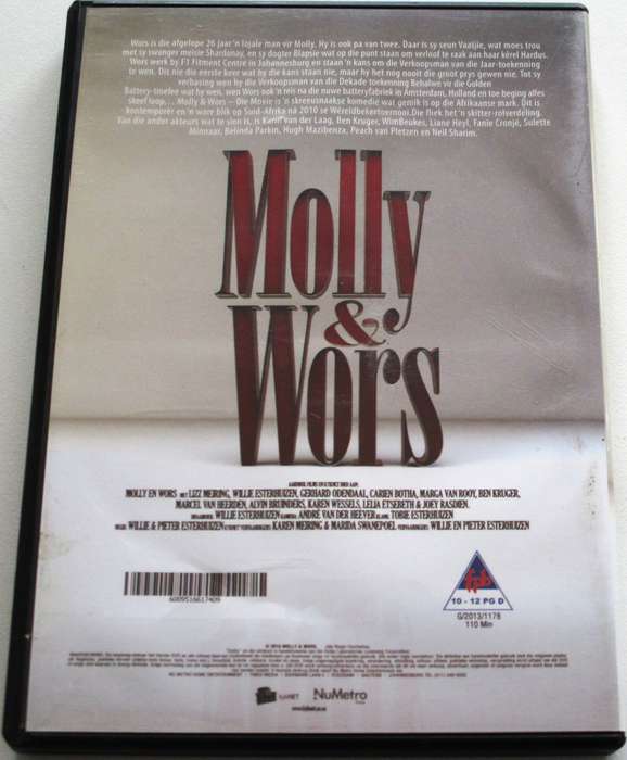 MOLLY & WORS Die Movie DVD [SA SHELF]