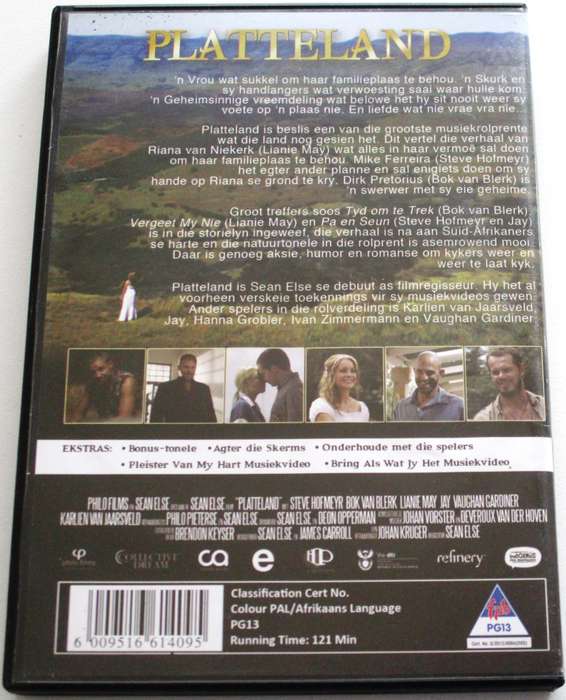 PLATTELAND Steve Hofmeyr Bok van Blerk DVD [SA DVD SHELF]