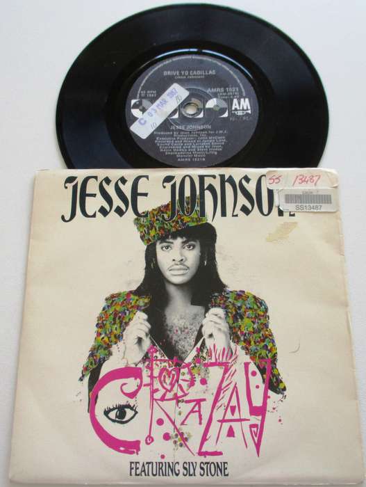 JESSE JOHNSON Crazay  7` Single VINYL Record