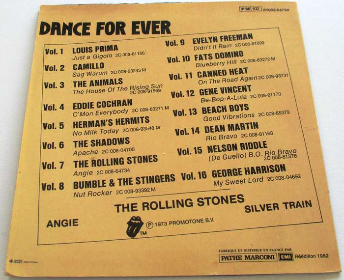 ROLLING STONES Angie  7` Single VINYL Record